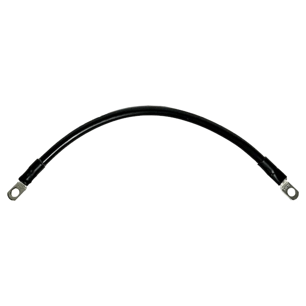 Remington Industries Marine Battery Cable, 4 AWG Gauge, Tinned Copper w/ Black PVC, 12" Length, 3/8" Lugs 4-3MBCBLA12 - main